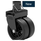 2500lbs Dual 6' Trailer Jack Swivel Caster, Heavy