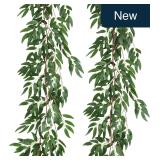 RECUTMS 2-Pc 5.9Ft Artificial Willow Vine Greenery