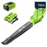 Greenworks 40V Leaf Blower, 135 CFM, 2.0 Ah