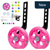 DDJKCZ Training Wheels 12-20' Bicycle - Rose