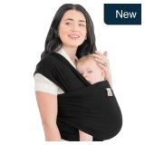 KeaBabies Baby Wrap Carrier, Trendy Black