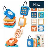Montessori Busy Board 1-3Y Travel Toys Blue