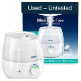 Vicks Mini Cool Mist Humidifier 0.5 Gal White