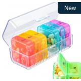 Zoksi Weekly Pill Organizer 2x Daily, Large Cap
