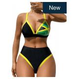 GORGLITTER Women's High Waist Bikini Set
