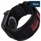 Black Nylon Sports Band for Apple Watch 38-42mm