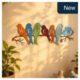Peryiter Birds on Branch Welcome Sign 13.78'