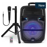 QFX PBX-616SM 15' Bluetooth Speaker, Black