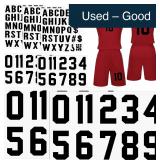 190 Pcs Iron On Letters & Numbers Black