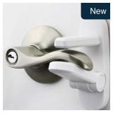 Door Lever Lock 2-Pk - Easy One-Hand Operation