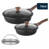 Vinchef 10' & 12' Nonstick Ceramic Frying Pan Set