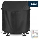 55' Round Kids Trampoline Cover Black 600D