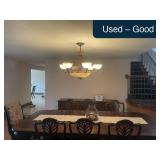 Aged bronze 40 inch chandelier