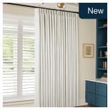 Pinch Pleat 100% Blackout Curtains 60x96 Cream