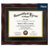 GraduationMall 8.5x11 Diploma Frame Black/Gold