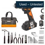 WORX 20V Cordless Drill Driver 84-Pc Kit WX100L.2