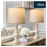 BOBOMOMO 20.5' Rustic Table Lamp 2-Pk