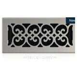Decor Grates Floor Register 4x10 Brushed Nickel