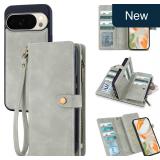 TwoHead Google Pixel 10/10 Pro Wallet Case, Gray