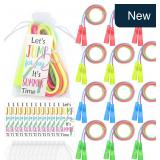 JellyArch 36-Pk Rainbow Jump Ropes 7.2ft Gifts