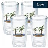 Tervis 16oz Palm Tree Tumbler 4-Pk Insulated