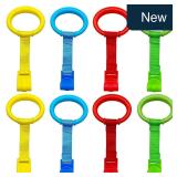 8 Pcs Baby Crib Pull Up Rings - 4 Color Pack