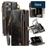 Defencase iPhone 13 Pro Wallet Case Coffee 6.1'