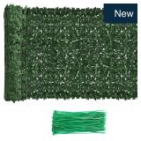 Green Faux Ivy Privacy Fence 98.4x39.4