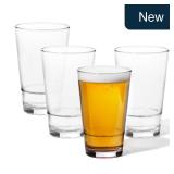 TOSSWARE 16oz 4-Pk Unbreakable Plastic Glasses