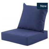 Navy Blue Deep Seat Cushion 24x24, Set of 1