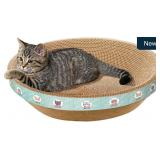 Cat Scratcher Bed 16.9'x16.9'x3.9' 2-in-1 Design