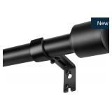 Matte Black Curtain Rod 30-144' Heavy Duty 9-Pk