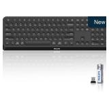 PHILIPS Full-Size Wireless Keyboard, 108 Keys