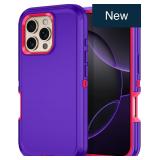 I-HONVA iPhone 16 Pro Max Case 3-Layer Rugged Navy