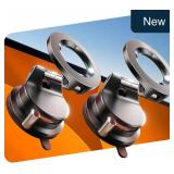 LISEN 2-Pk MagSafe Car Phone Mount, 89LBS Suction