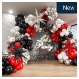 Red Black Balloon Arch Kit 119pcs Decorations