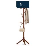 WANGMUXIA Coat Rack 8 Hooks Adjustable Height
