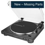 Audio-Technica AT-LP60X-BK Turntable, Black, 2 Spd