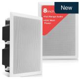 Pyle 8' In-Ceiling Speaker 400W Flush Mount White
