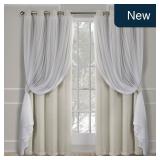 TOWN & COUNTRY Talia 2-Pk Curtains 52x108 Sand