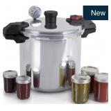T-fal 22-Qt Aluminum Pressure Canner, 3 PSI