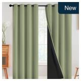 SimpleHome 100% Blackout Curtains 52x96 2 Pk