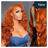 Ginger Orange 13x4 Lace Front Wig Body Wave