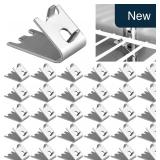32-Pk Stainless Steel Freezer Shelf Clips 920158