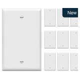 ENERLITES 10-Pk Mid-Size Wall Plate Cover, White