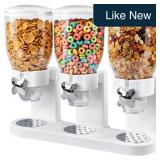 Triple Cereal Dispenser 6L, Airtight, White