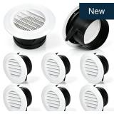Cididu 8-Pk 4' Air Soffit Vent Cover w/ Fly Screen