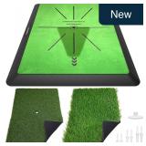 COSPOPTIC Golf Hitting Mat, Heavy-Duty Rubber Base