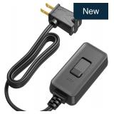 DEWENWILS Plug-in Dimmer Switch, Black, 5FT Cord