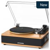 Vinyl Record Player with Built-in Speakers